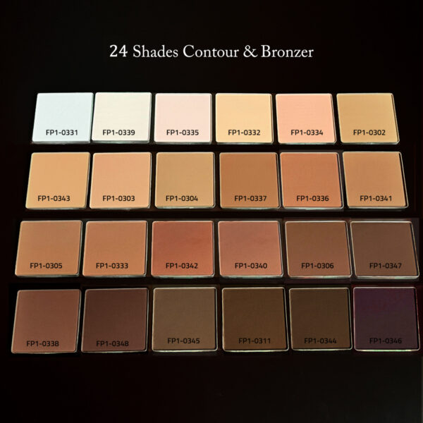 Wholesale no logo vegan brown bronzer contour palette private label highlighter blush bronzer palette - Image 2