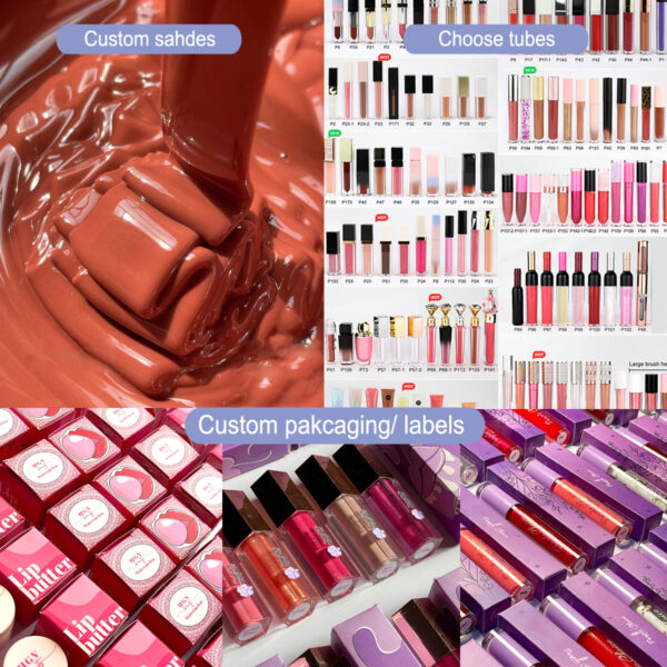 Custom your own lipstick beauty line private label liquid lipstick vegan makeup factory low moq custom logo waterproof long-lasting matte liquid lipstick - Image 4