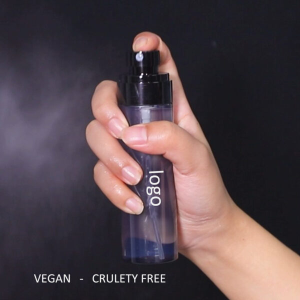 Wholesale no logo vegan cruelty free oil control setting spray pink black packaging bottles long lasting makeup setting spray - Image 3